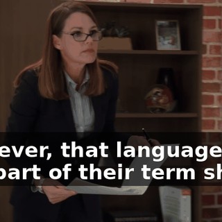 However, that language is not part of their term sheet.