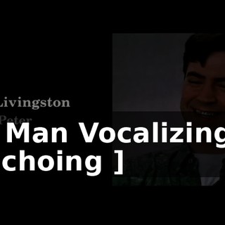 [ Man Vocalizing, Echoing ]
