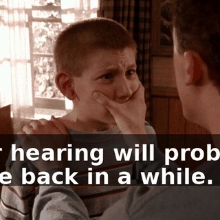 Your hearing will probably come back in a while.