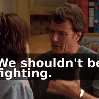 We shouldn't be fighting.