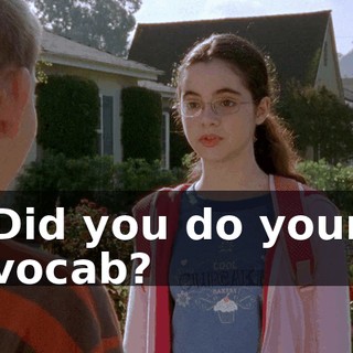 Did you do your vocab?