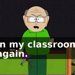 in my classroom again.