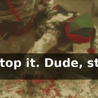 - Stop it. Dude, stop it.