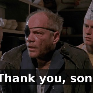 Thank you, son.