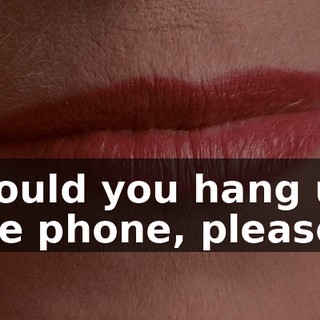 Would you hang up the phone, please?