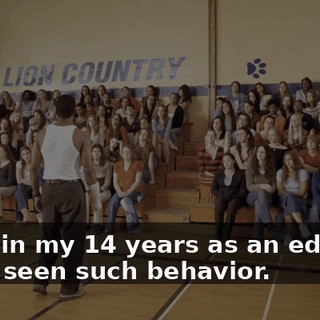 Never in my 14 years as an educator have I seen such behavior.