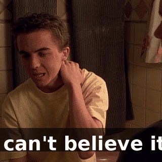 I can't believe it.