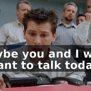 Maybe you and I were meant to talk today.