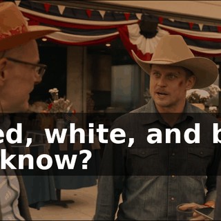 of red, white, and blue, you know?