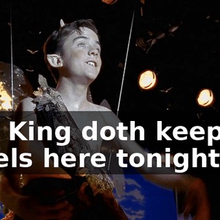 The King doth keep his revels here tonight.