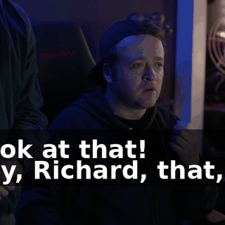 - Look at that! - Say, Richard, that, uh,