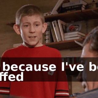 It's because I've been stuffed