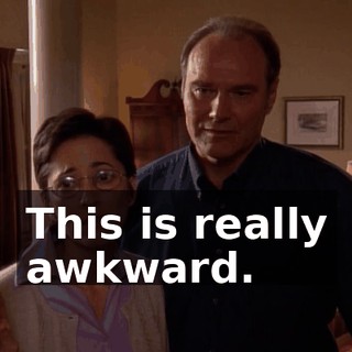 This is really awkward.