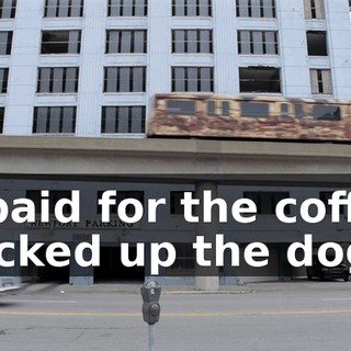 - I paid for the coffee, I picked up the dog,