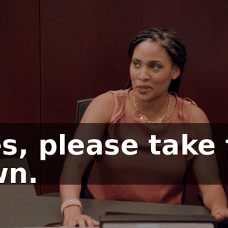 - Yes, please take this down.