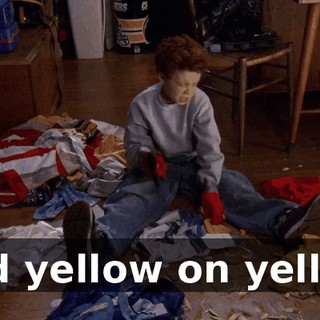 And yellow on yellow.