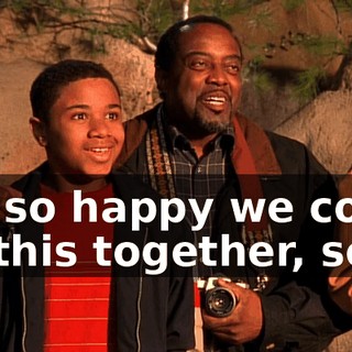 I'm so happy we could do this together, son.