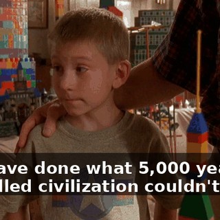 We have done what 5,000 years of so-called civilization couldn't do.