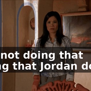 It's not doing that thing that Jordan does.