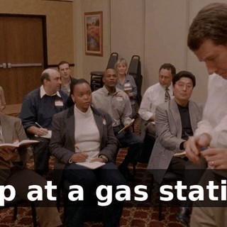 Stop at a gas station?