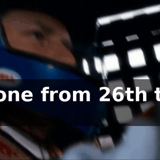 He's gone from 26th to 18th place.