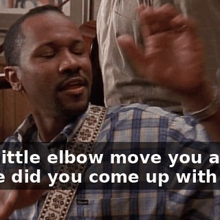 That little elbow move you added, where did you come up with that?