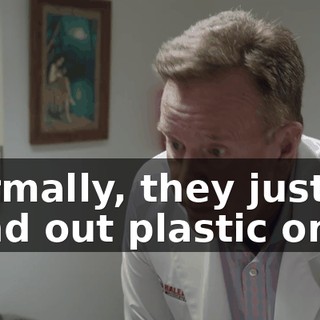 Normally, they just hand out plastic ones.