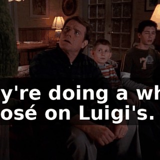 They're doing a whole exposé on Luigi's.