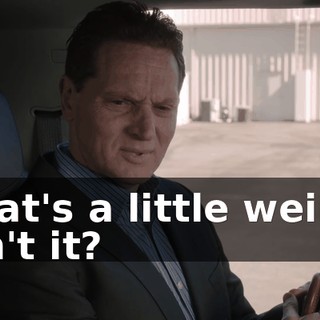 That's a little weird, isn't it?