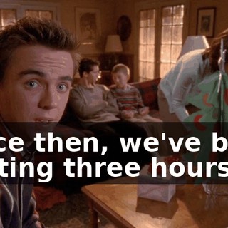 Since then, we've been waiting three hours