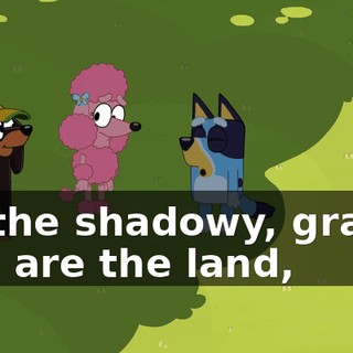 All the shadowy, grassy bits are the land,