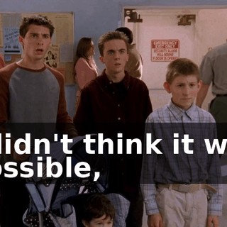 I didn't think it was possible,