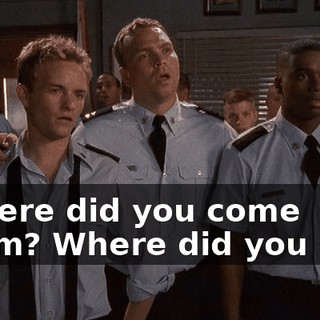 ♪ Where did you come from? Where did you go? ♪
