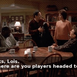 - Thanks, Lois. - So where are you players headed tonight?