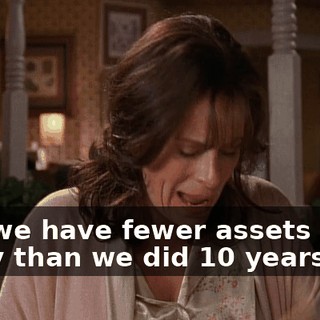 Hal, we have fewer assets today than we did 10 years ago.