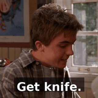 Get knife.