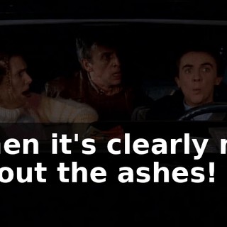 when it's clearly not about the ashes!