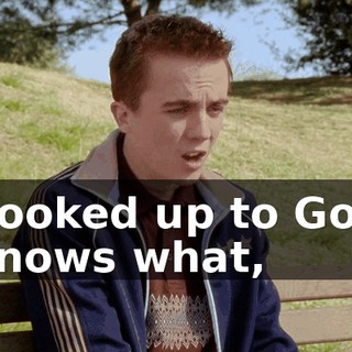 hooked up to God knows what,