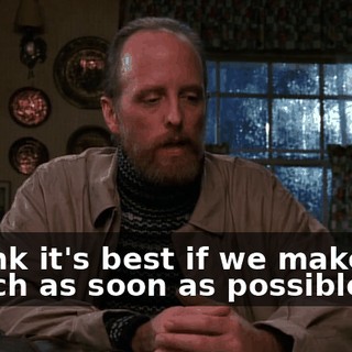 I think it's best if we make the switch as soon as possible.