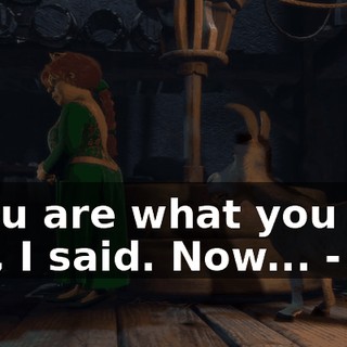 - You are what you eat, I said. Now... - No.