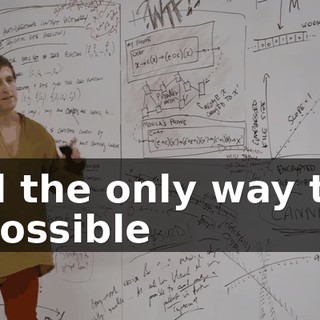 And the only way that is possible