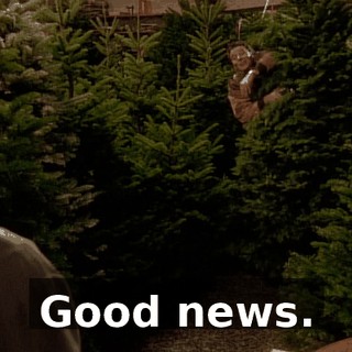 Good news.