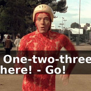 - One-two-three, there! - Go!
