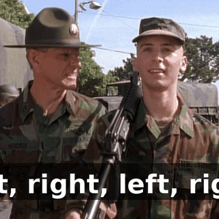 Left, right, left, right.