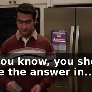 so you know, you should have the answer in...