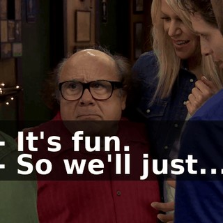 - It's fun. - So we'll just...