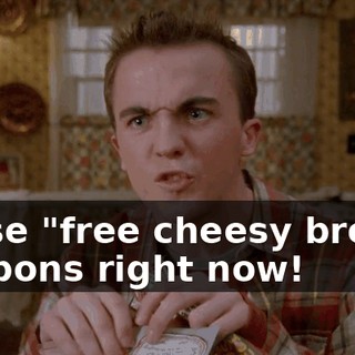 these "free cheesy bread" coupons right now!