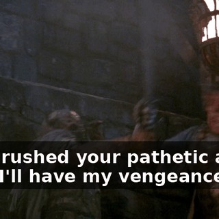 I've crushed your pathetic army. Now I'll have my vengeance.