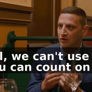 well, we can't use "you can count on us"