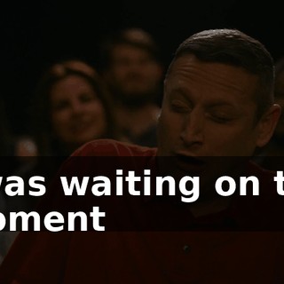 ♪ I was waiting on the moment ♪